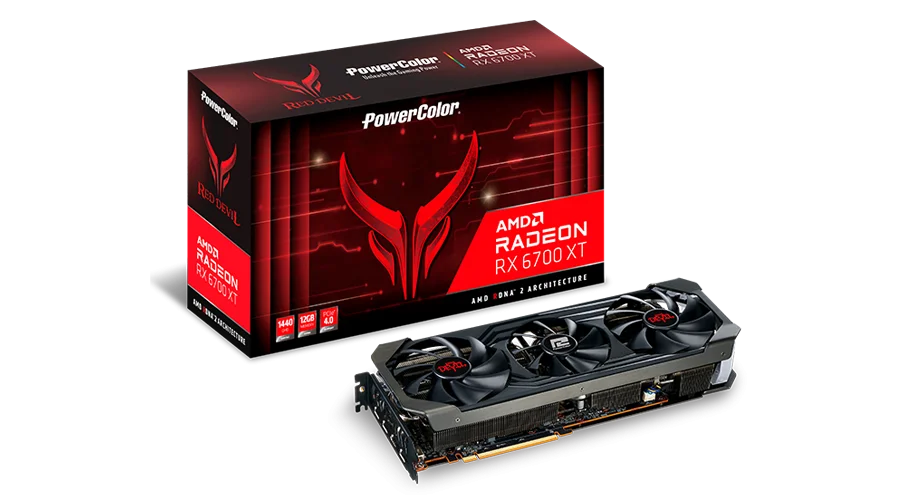 PowerColor Tarjeta gráfica Red Devil AMD Radeon RX 6700 XT de 12 GB GDDR6